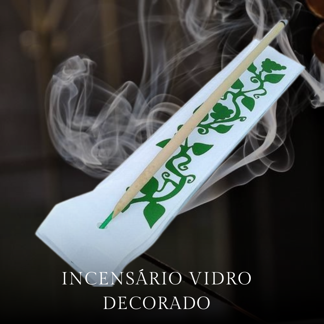 Incensário Vidro Decorado