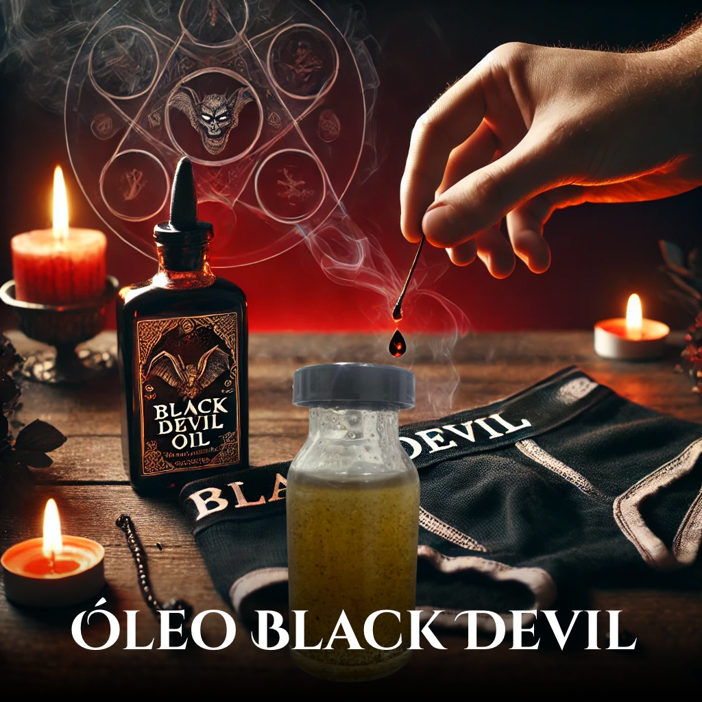 Óleo Black Devil - Dominação, Controle e Fidelidade Forçada